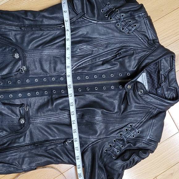 Harley Davidson Leather Riding Jacket - Picture 7 of 14